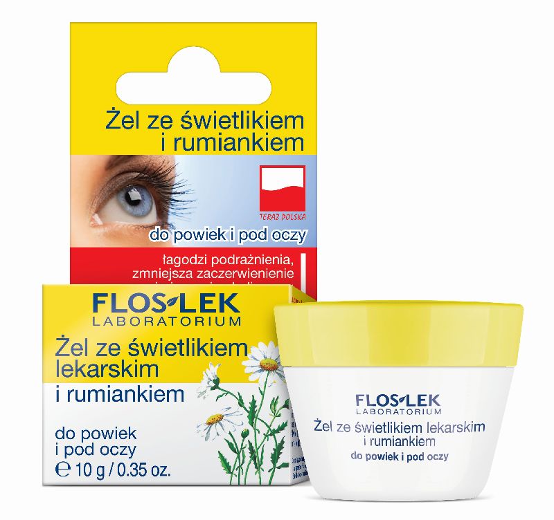 FlosLek Laboratorium Eye Care żel do okolic oczu ze świetlikiem i rumiankiem 10 g