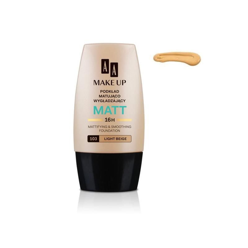 Make Up Matt Foundation podkład matująco wygładzający 103 Light Beige 30ml