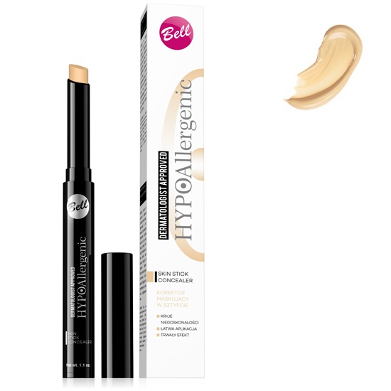 HypoAllergenic Skin Stick Concealer hypoalergiczny korektor maskujący w sztyfcie 01 Light Beige 1szt