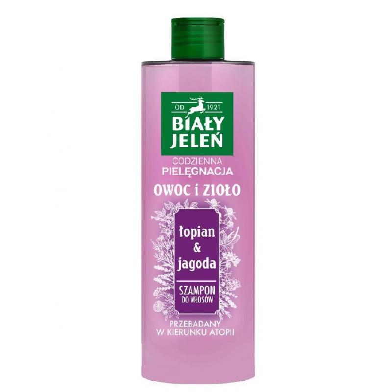 Owoc i Zioło szampon do włosów Łopian & Jagoda 400ml Owoc i Zioło szampon do włosów Łopian & Jagoda 400ml