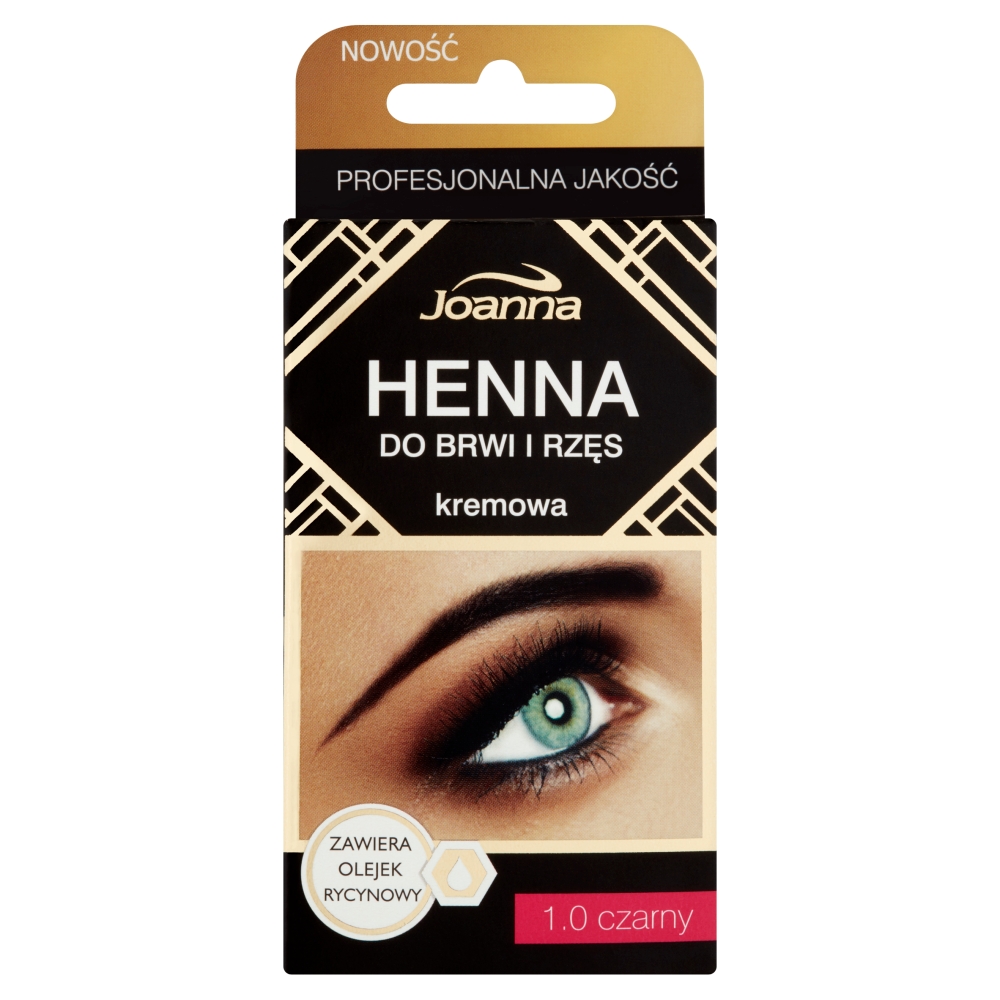 Henna do brwi i rzęs kremowa 1.0 Czarny 15ml