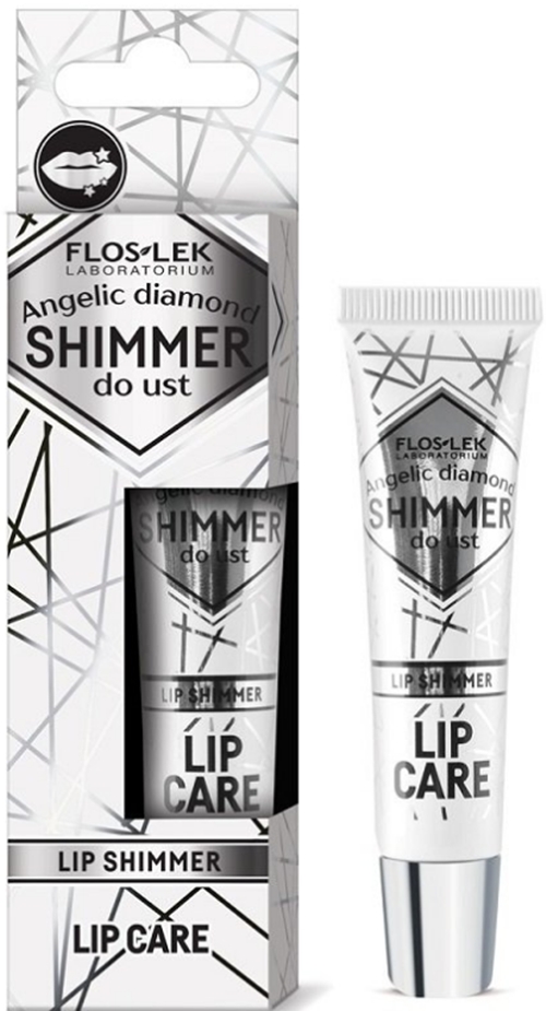 FlosLek Laboratorium Lip Care Shimmer błyszczyk z połyskiem do ust odcień Angelic Diamond 10 g