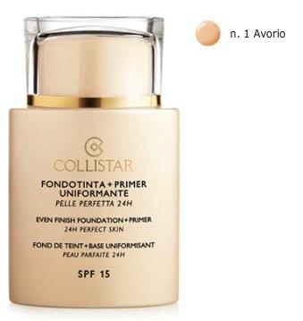 Collistar Even Finish Foundation+Primer 24h Perfect Skin podkład i baza pod makijaż SPF 15 odcień 1 Ivory 35 ml