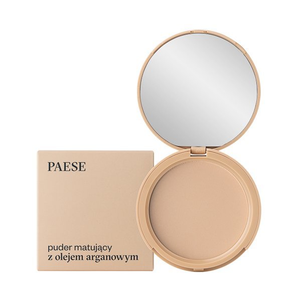 Paese Mattifying Powder With Argan Oil puder matujący z olejkiem arganowym odcień 1 8 g