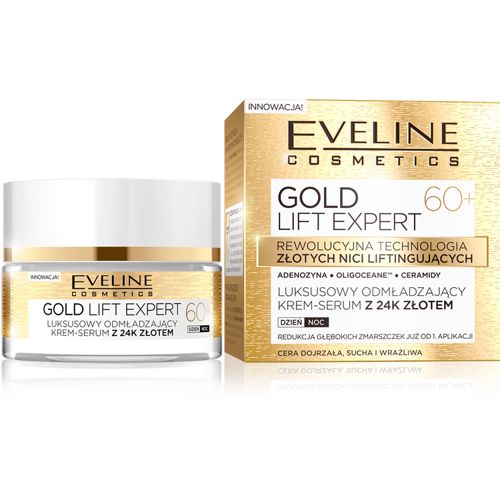 Eveline Cosmetics Gold Lift Expert krem na dzień i na noc 60+ o działaniu odmładzającym 50 ml