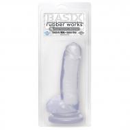 Dildo-BASIX 8&quot&quot&quot&quot&quot&quot&quot&quot DONG W SUCTION CUP CLEAR