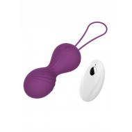Kulki-Vibrating Silicone Kegel Balls USB 10 Function / Remote control -Purple