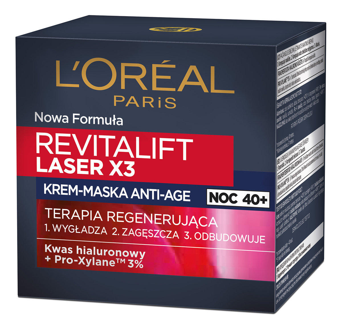 L’Oréal Paris Revitalift Laser X3 regenerujący krem na noc przeciw starzeniu się skóry 50 ml