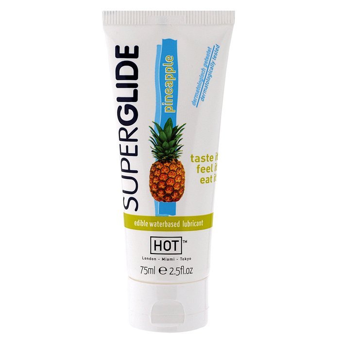 Żel-HOT Superglide PINEAPPLE- 75ml edible lubricant waterbased