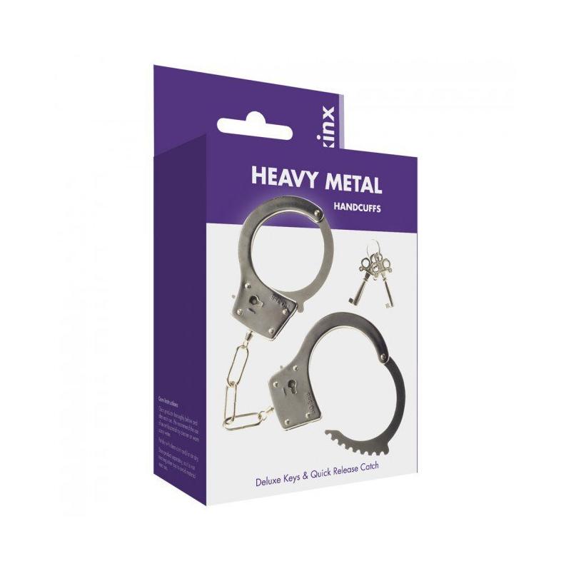 Kajdanki- Me You Us Heavy Metal Handcuffs Silver