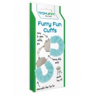 Kajdanki-FURRY FUN CUFFS PALE BLUE PLUSH