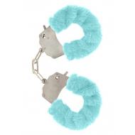 Kajdanki-FURRY FUN CUFFS PALE BLUE PLUSH