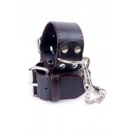 Fetish Boss Series Handcuffs 4 cm Red Lline