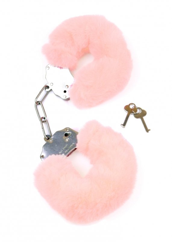 Kajdanki Fetish Boss Series- Furry Cuffs Light Pink