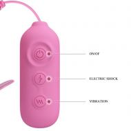 PRETTY LOVE -NIPPLE CLIP, 7 vibration functions 3 electric shock functions