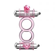 BAILE - BUNNY SNUGGLES COCK CLIT RING, 10 vibration functions