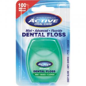 Dental Floss nić dentystyczna woskowana z fluorem Mint 100 metrów