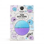 Kids Twin Bath Bomb podwójna kula do kąpieli dla dzieci Blue/Violet 170g