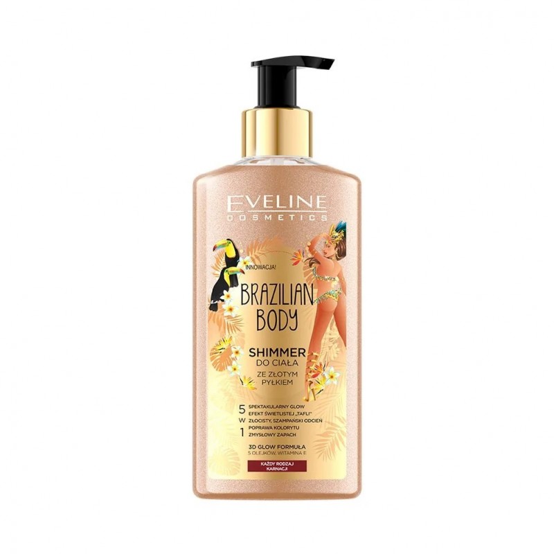 Eveline Cosmetics Brazilian Body emulsja do ciała z brokatem 150 ml