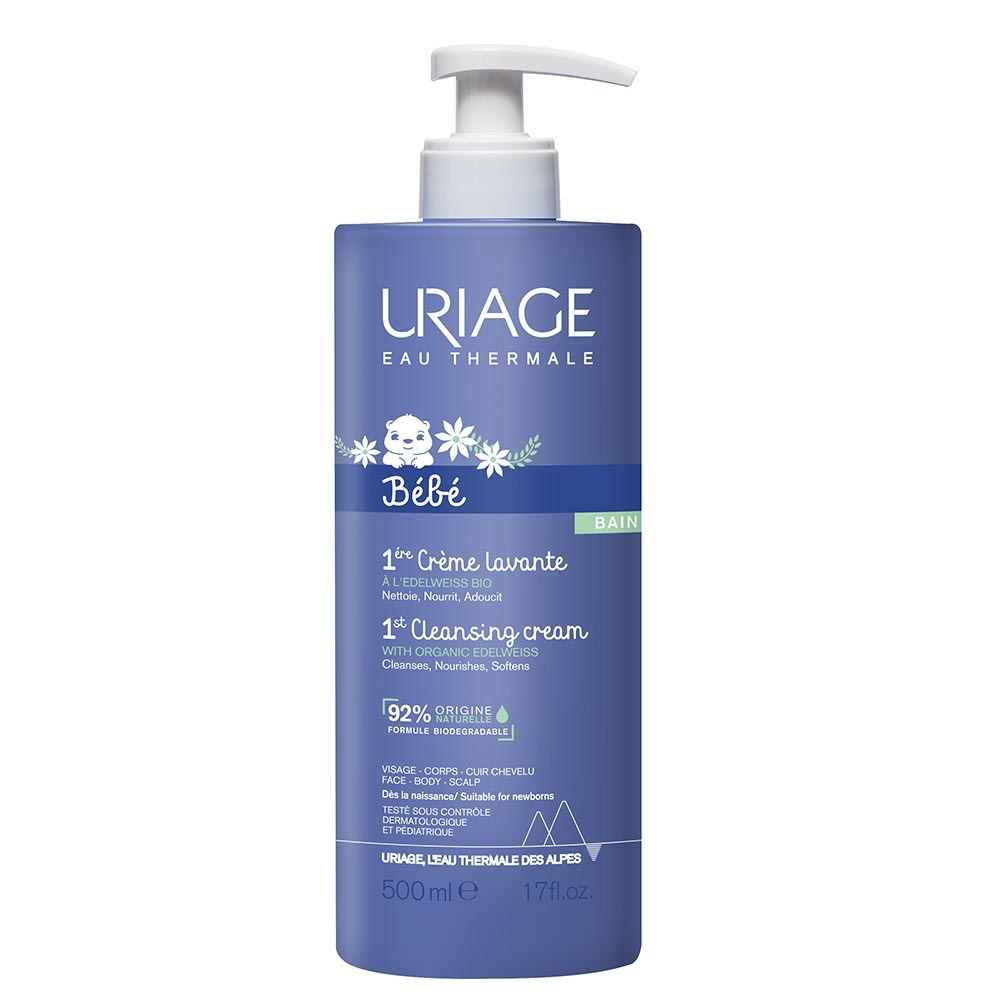 Uriage Bébé 1st Cleansing Cream delikatny krem oczyszczający dla dzieci od urodzenia 500 ml