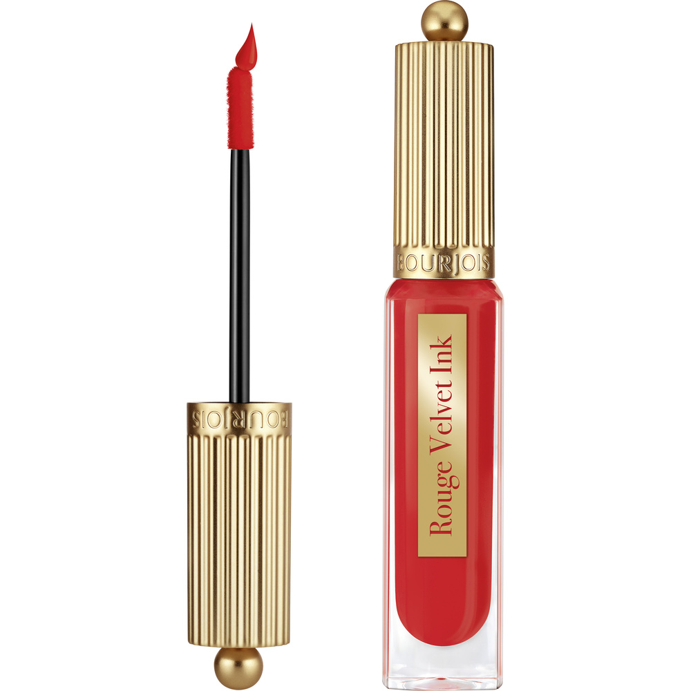 Bourjois Rouge Velvet Ink szminka w płynie z matowym wykończeniem odcień 08 Coquelic Hot 3.5 ml