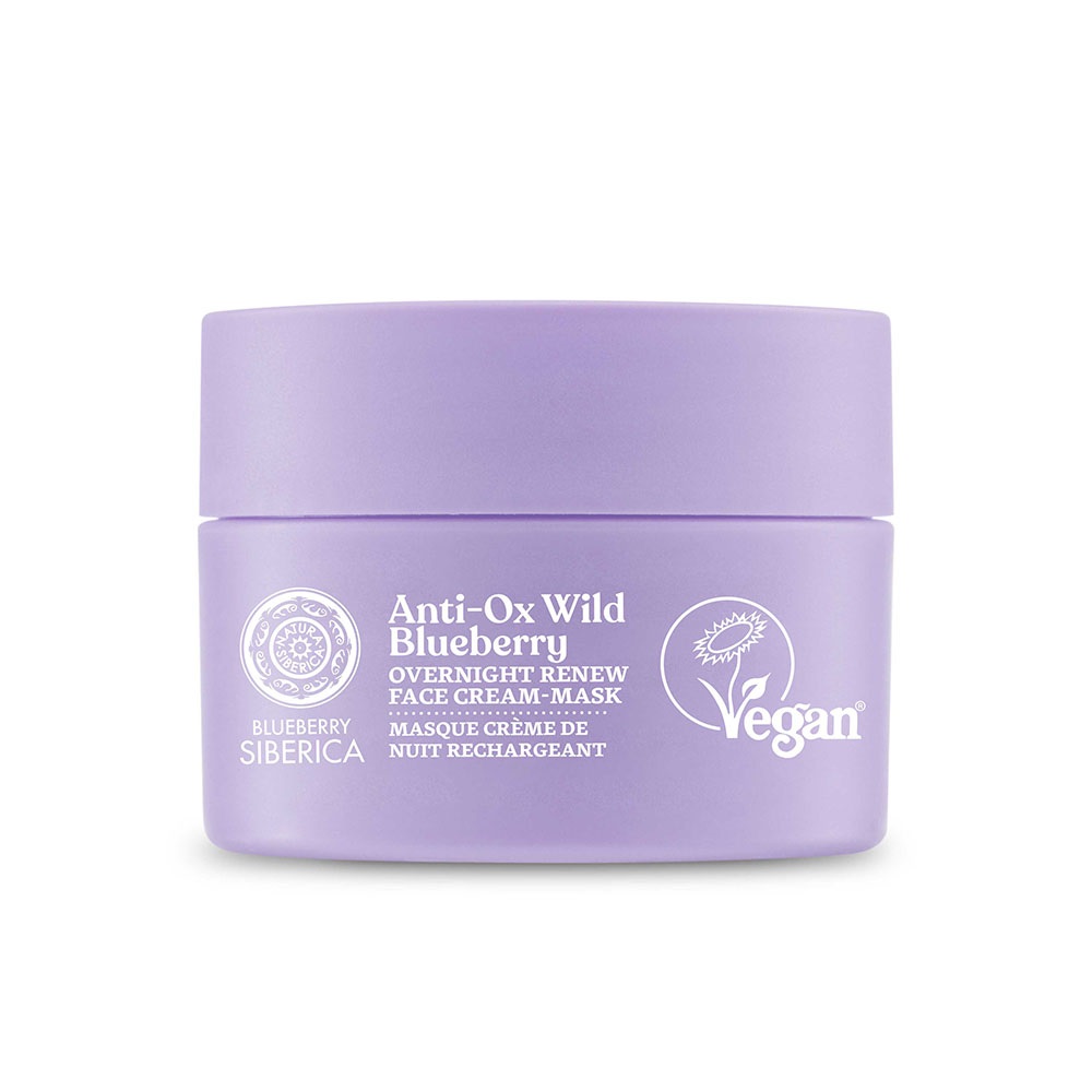Natura Siberica Anti-Ox Wild Blueberry regenerująca maska kremowa na noc 50 ml
