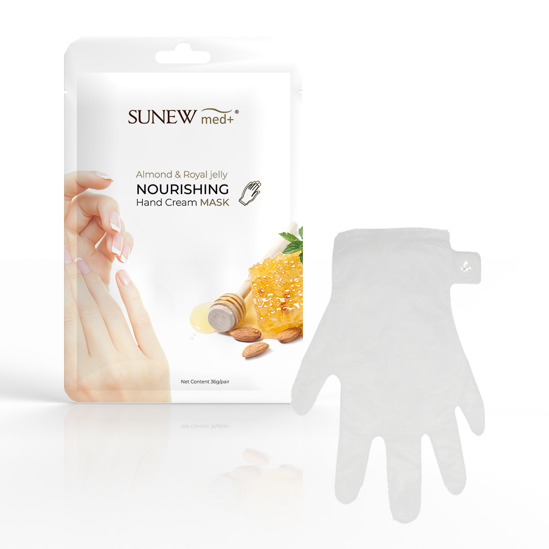 Nourishing Hand Cream Mask nawilżająca maska do dłoni w formie rękawiczek Migdał i Mleczko Pszczele