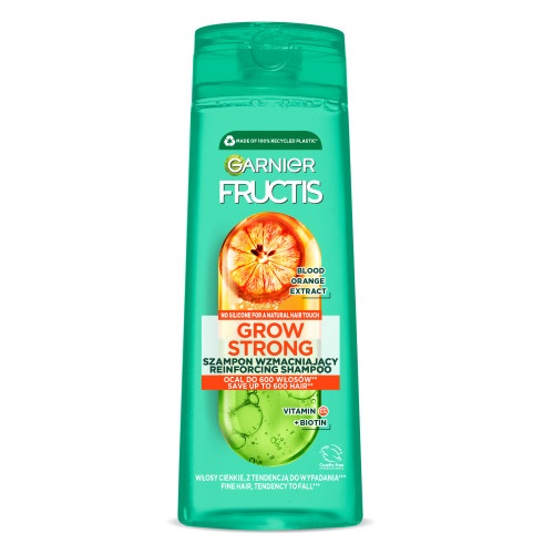 Fructis Grow Strong Orange wzmacniający szampon do włosów cienkich z tendencją do wypadania 400ml