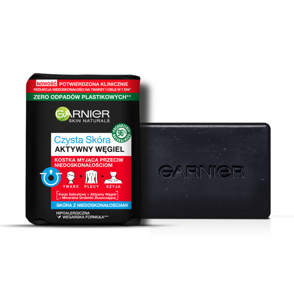 Czysta Skóra Aktywny Węgiel kostka myjąca przeciw niedoskonałościom 100g