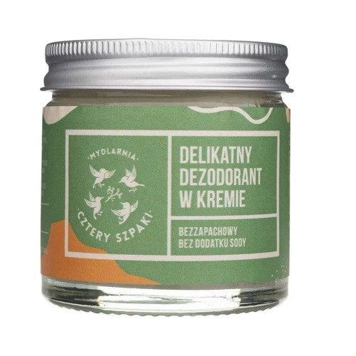 Delikatny dezodorant w kremie bez dodatku sody Bezzapachowy 60ml