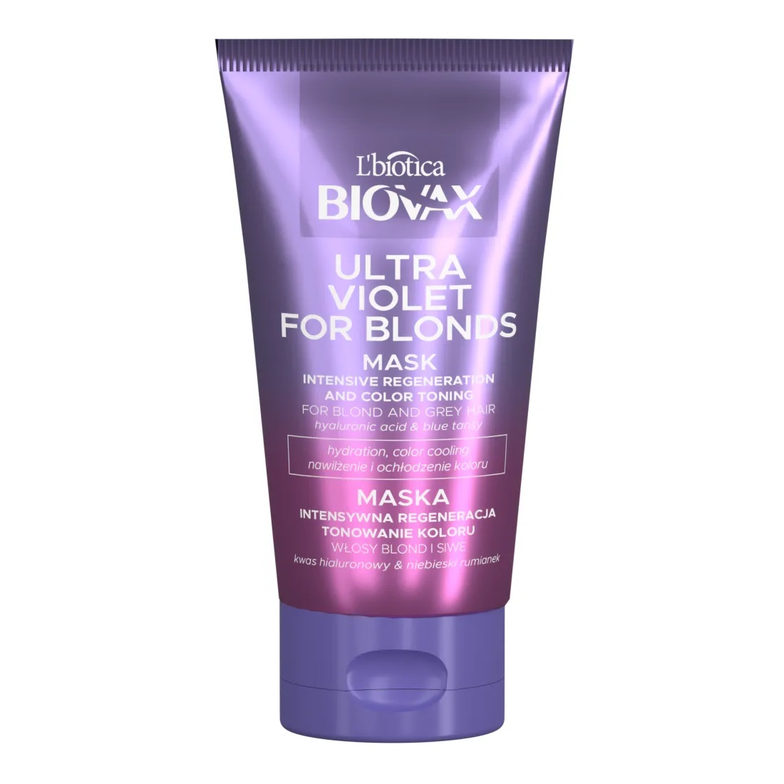 Ultra Violet intensywnie regenerująca maseczka tonująca do włosów blond i siwych 150ml