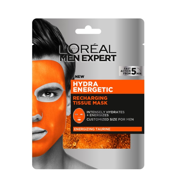 Men Expert Hydra Energetic Recharging Tissue Mask energetyzująca maska w płachcie