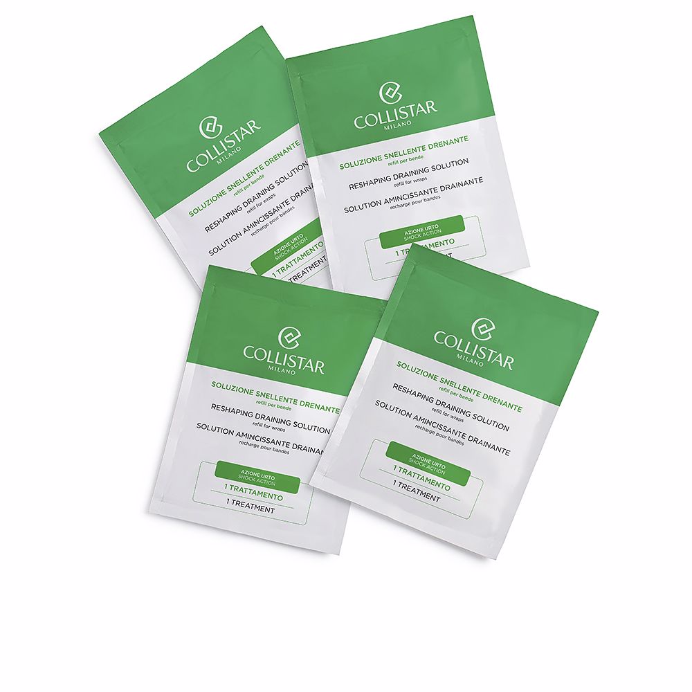 Collistar Reshaping Draining Solution Refill For Wraps bandaże termoaktywne na cellulit napełnienie 4x100 ml