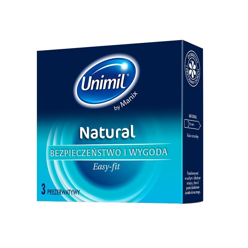 Natural lateksowe prezerwatywy 3szt Natural lateksowe prezerwatywy 3szt