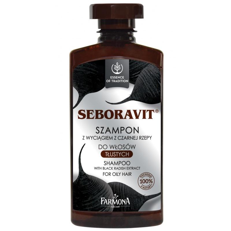 Seboravit szampon z wyciągiem z czarnej rzepy do włosów tłustych 330ml