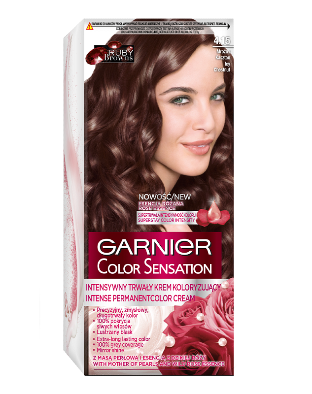Garnier Color Sensation farba do włosów odcień 4.15 Mroźny Kasztan 1 szt.