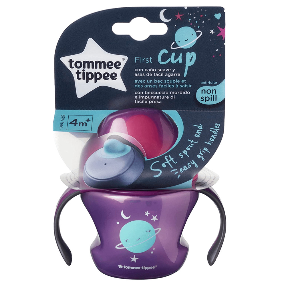 First Cup pierwszy kubek z uchwytami 4m+ Fioletowy 150ml