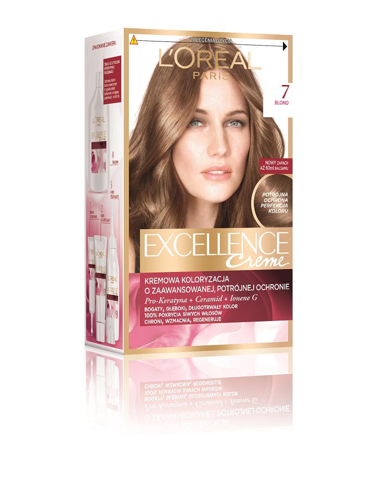 L’Oréal Paris Excellence Cool Creme farba do włosów odcień 7 Blond 1 szt.