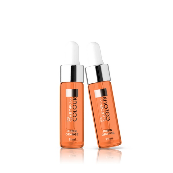 The Garden of Colour Regenerating Cuticle and Nail Oil oliwka do paznokci z pipetą Rubin Orange 15ml