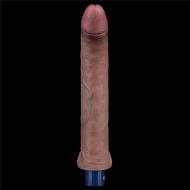 11&quot REAL SOFTEE Rechargeable Silicone Vibrating Dildo