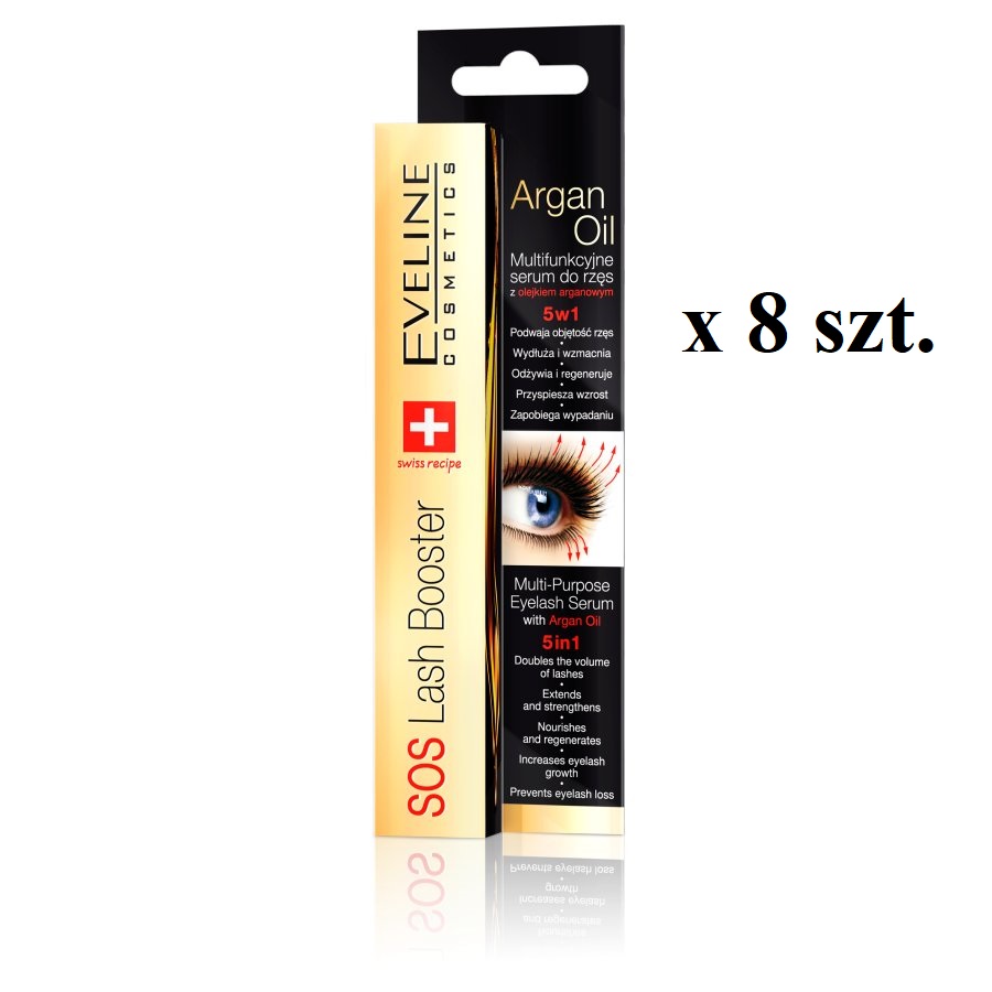 Sos Lash Booster With Argan Oil 5in1 serum do rzęs 8x10ml