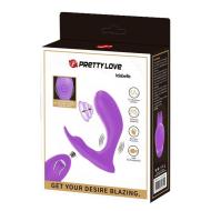 PRETTY LOVE - Idabelle Purple, 12 vibration functions 12 pulse wave settings Wireless remote control