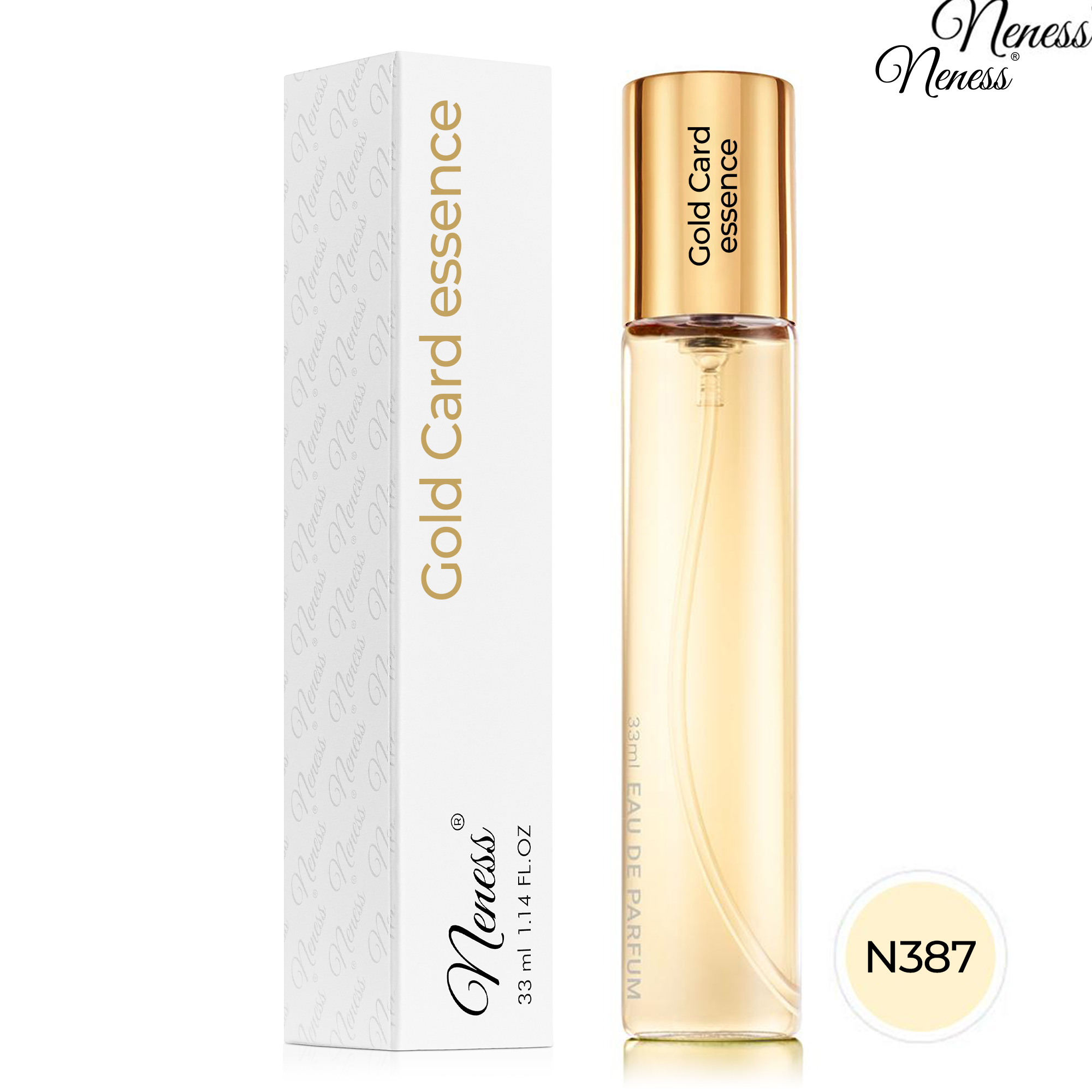 N387. Neness Gold Card Essence - 33 ml - Perfumy męskie