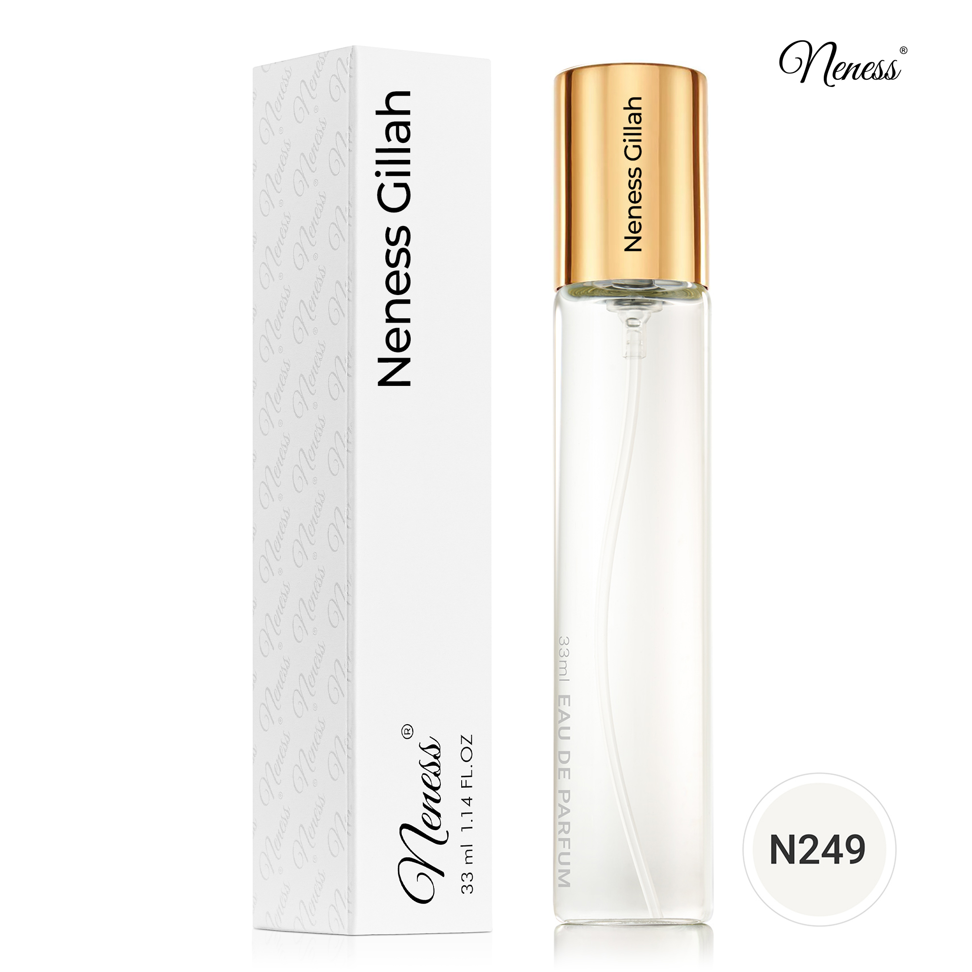 N249. Neness Gillah - 33 ml - zapach unisex