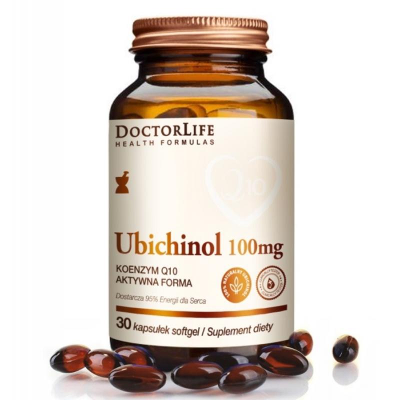 Ubichinol koenzym Q10 aktywna forma 100mg suplement diety 30 kapsułek