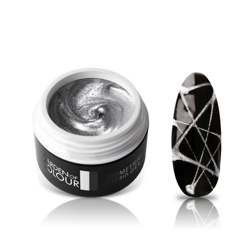 The Garden of Colour Geometric Hybrid Gel żel hybrydowy do zdobień Silver 5g The Garden of Colour Geometric Hybrid Gel żel hybrydowy do zdobień Silver 5g