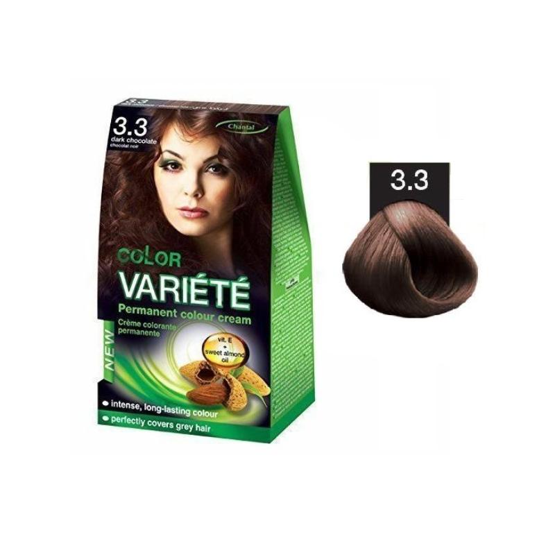 Variete Color Permanent Color Cream farba trwale koloryzująca 3.3 Ciemna Czekolada 50g Variete Color Permanent Color Cream farba trwale koloryzująca 3.3 Ciemna Czekolada 50g