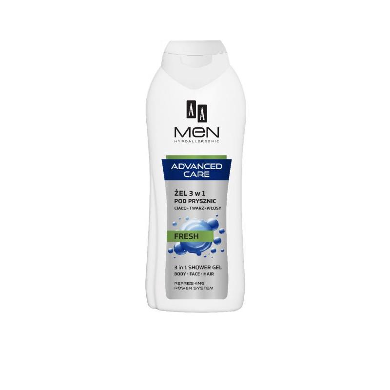 Men Advanced Care Shower Gel 3in1 żel pod prysznic 3w1 Fresh 400ml Men Advanced Care Shower Gel 3in1 żel pod prysznic 3w1 Fresh 400ml