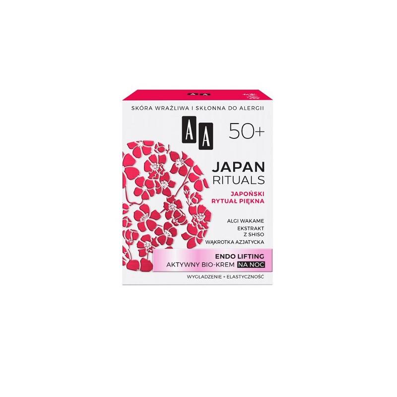 Japan Rituals 50+ endo lifting aktywny bio-krem na noc 50ml Japan Rituals 50+ endo lifting aktywny bio-krem na noc 50ml