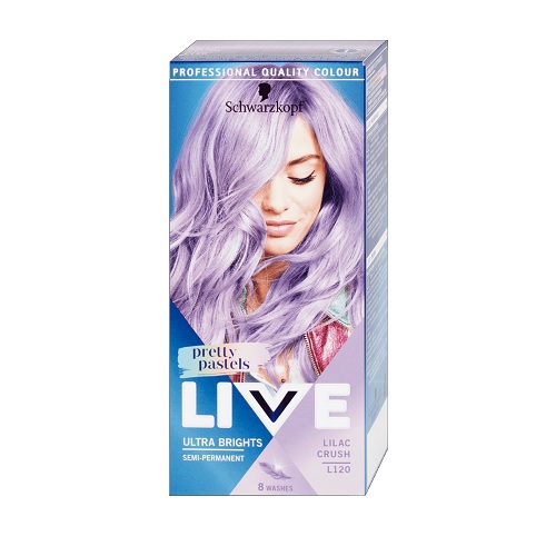 Schwarzkopf LIVE Ultra Brights or Pastel semi-permanentna farba do włosów odcień 120 Lilac Crush 1 szt.